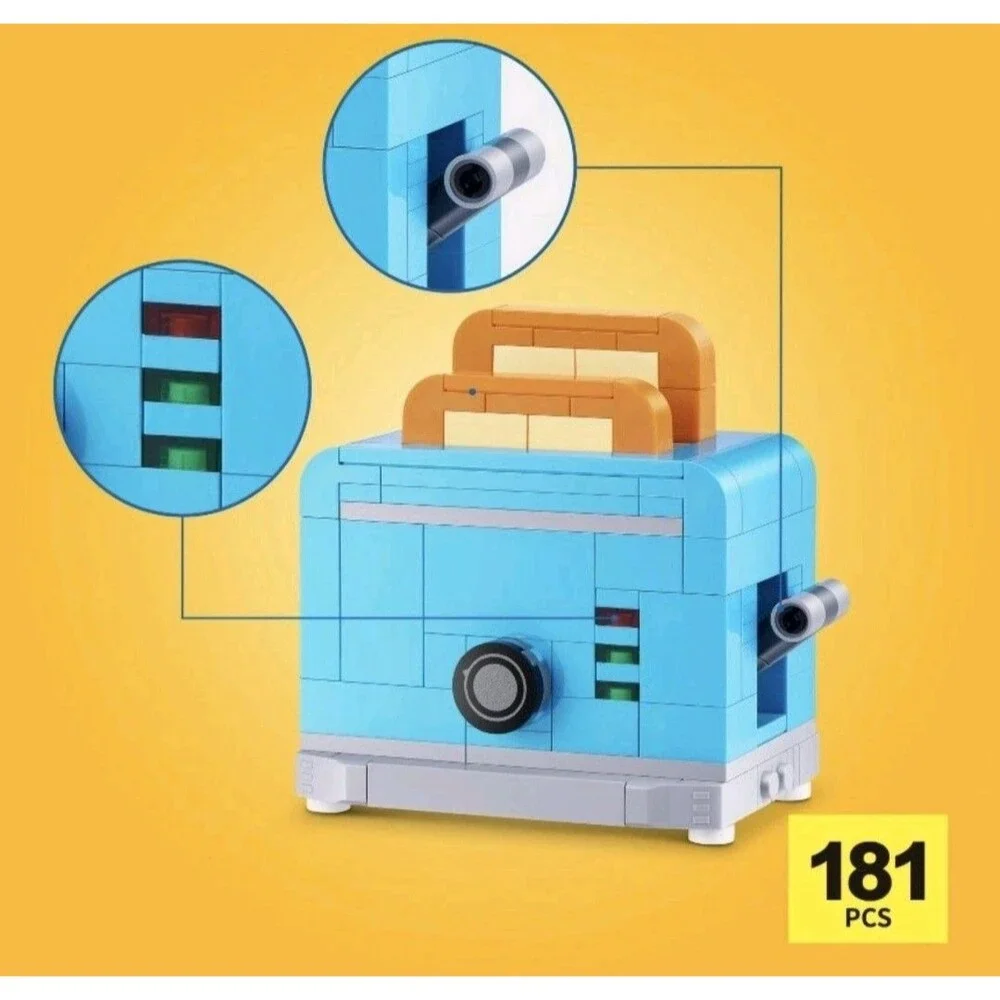 NEW! ZURU MAX Premium Home Collection~TOASTER & TOAST  (181 pieces) B15